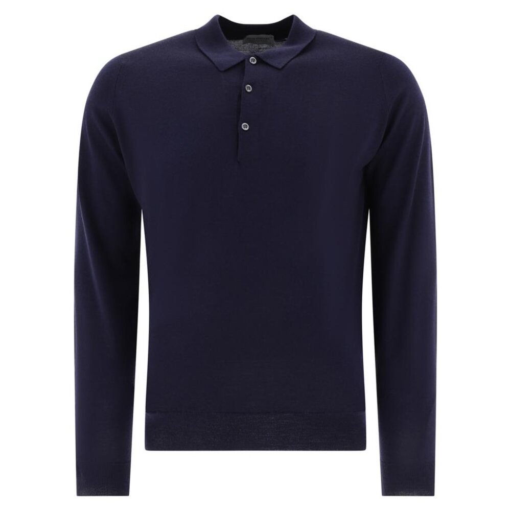 John Smedley Belper Merino Wool Polo Shirt Tag Size XL Men